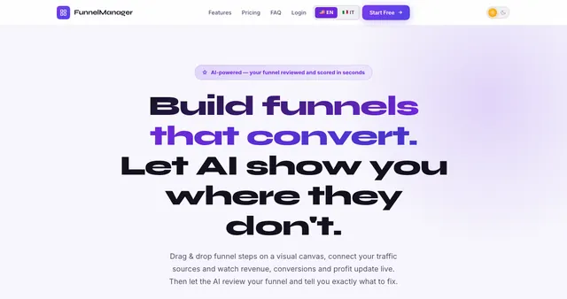 Anteprima di FunnelManager