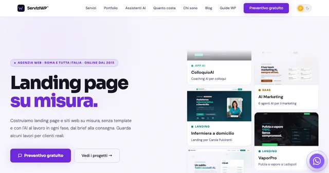 Anteprima di ServiziWP