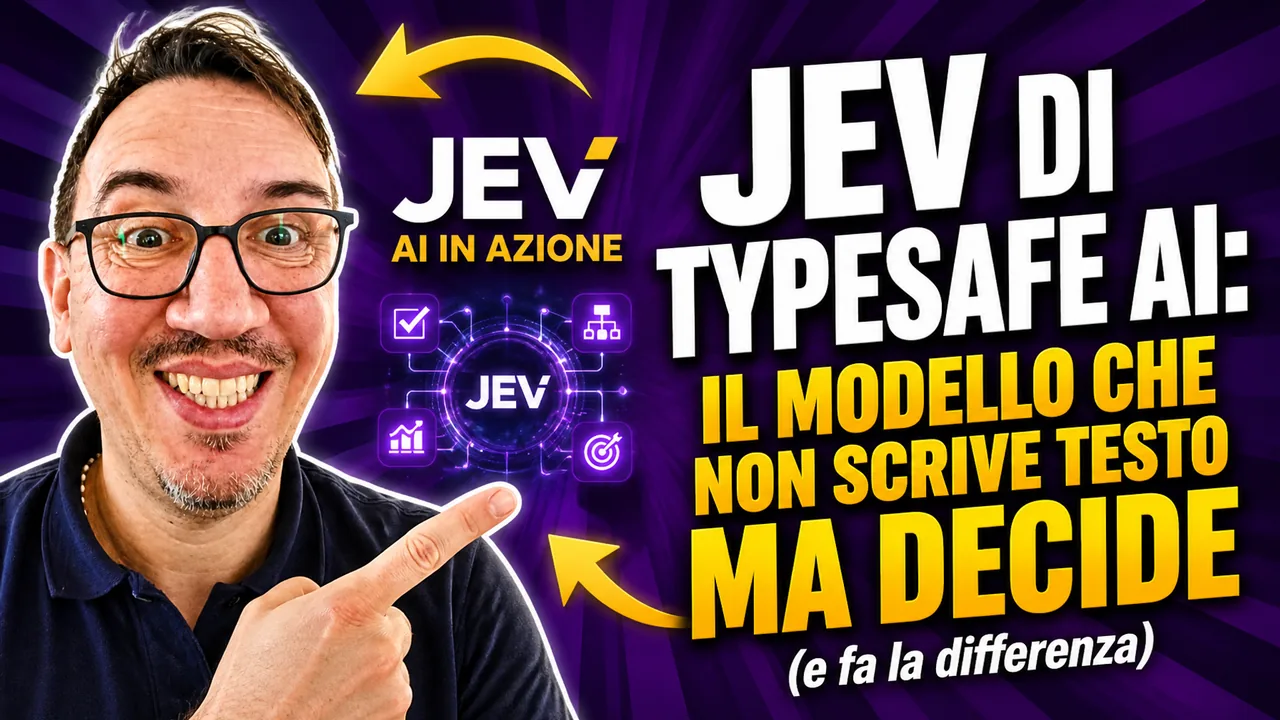 Jev di TypeSafe AI: il modello che non scrive testo ma decide — Raffaele Mele