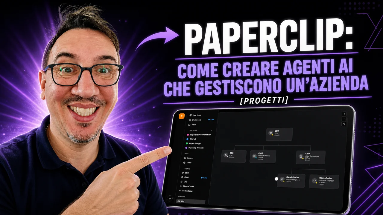 Paperclip: come creare agenti AI che gestiscono un'azienda — Raffaele Mele